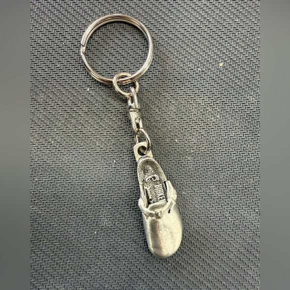 Birkenstock Accessories - Vintage Birkenstock Pewter Sandal Shoe Keychain Charm